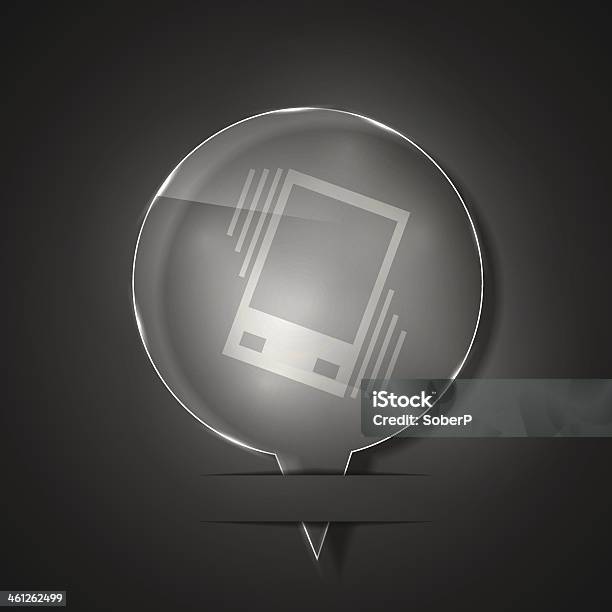 Vector Glass Vibration Icon On Gray Background Eps 10 Stock Illustration - Download Image Now