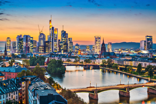 Frankfurt, Germany on the Main River.