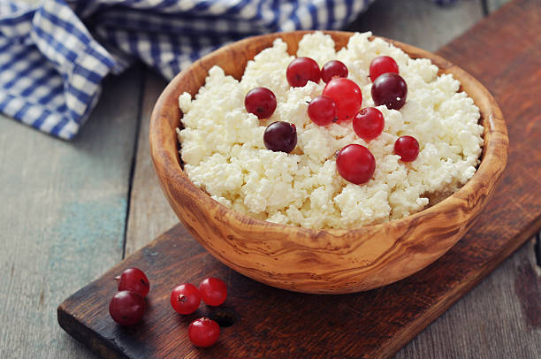 istock Cottage cheese with cranberry 461264189