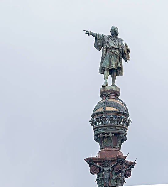 istock Statue of Christopher Columbus in Barcelona, Spain 461265103