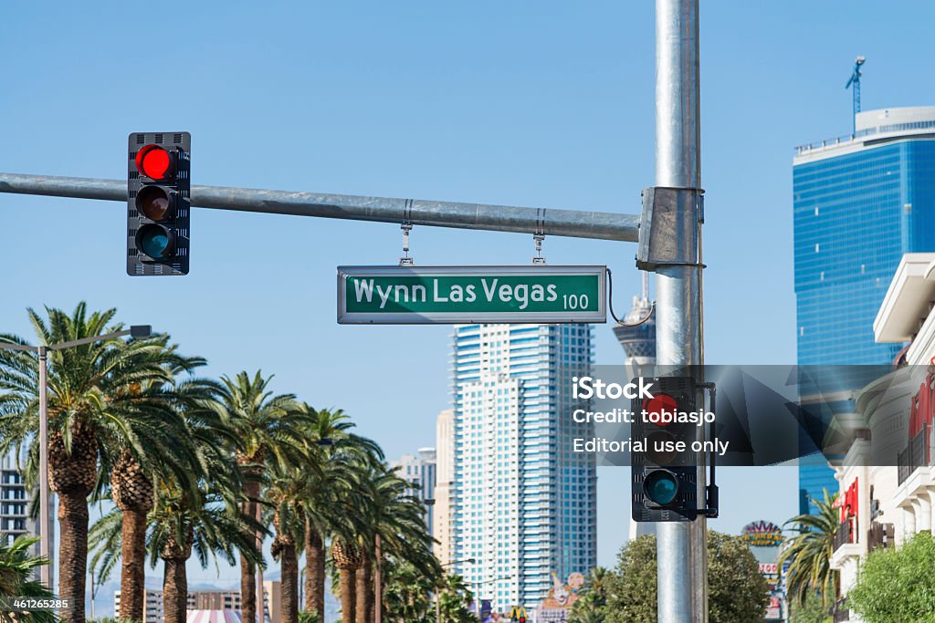 Wynn Las Vegas Znak ulicy - Zbiór zdjęć royalty-free (Aleja)