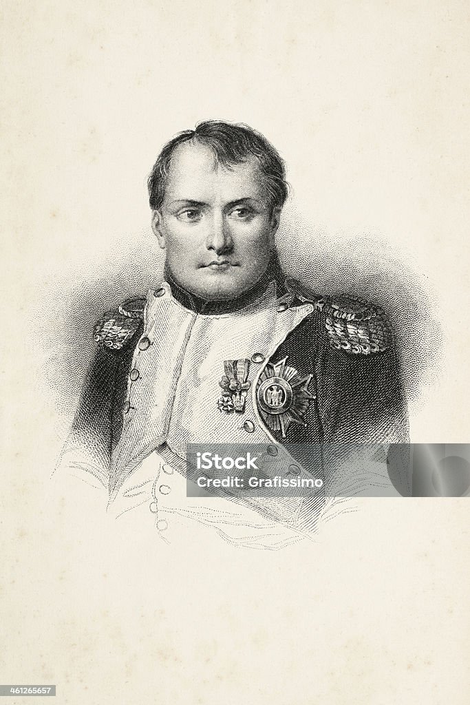 Incisione di imperatore Napoleone 1870 - Illustrazione stock royalty-free di Napoleone