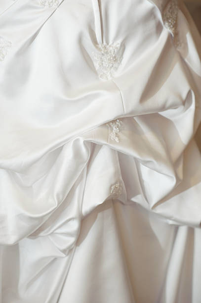 istock Closeup of Wedding Dress 461265997