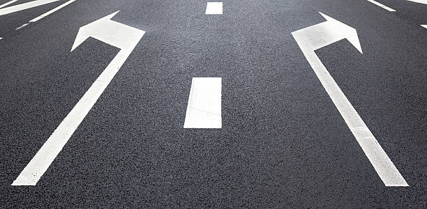 istock Which way to go - road marking, arrow signs 461266345
