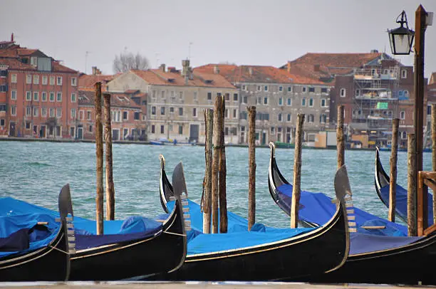 Photo of Gondola towards San Giorgio Maggiore Venice, Italy