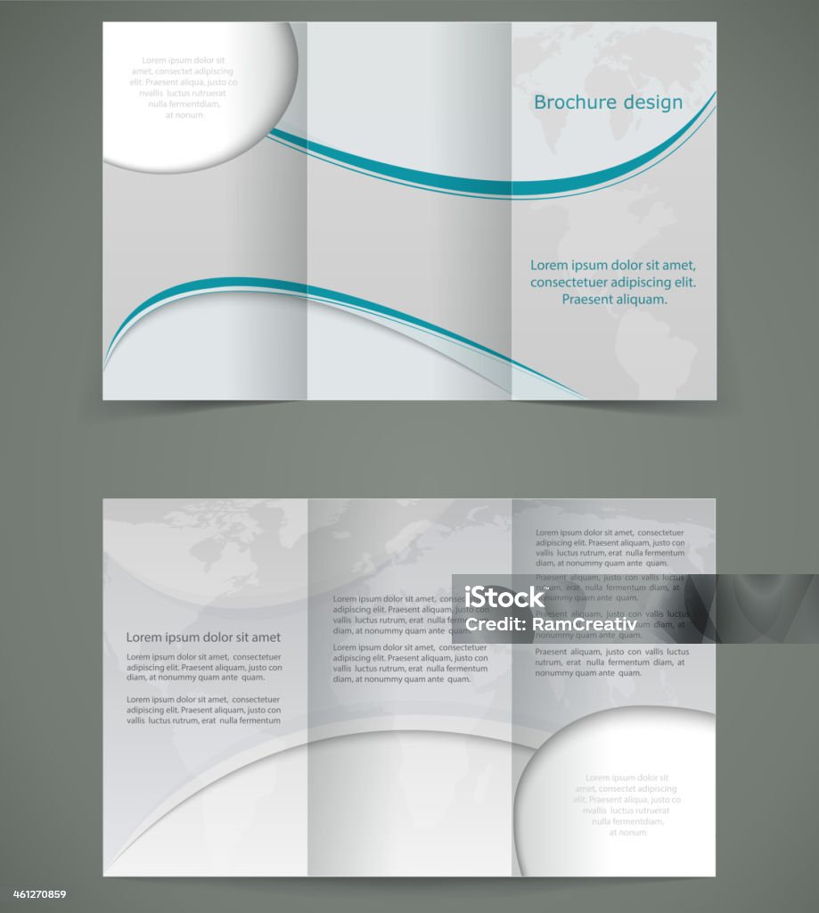 Vector silver brochure layout Design, business three fold flyer template Vector silver brochure layout Design, business three fold flyer template. Vector illustration Abstract stock vector