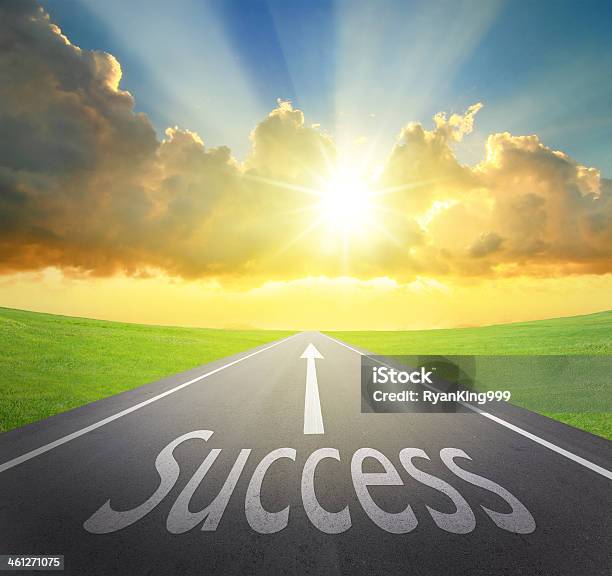 Way To Success Stock Photo - Download Image Now - Grass, Horizontal, No People