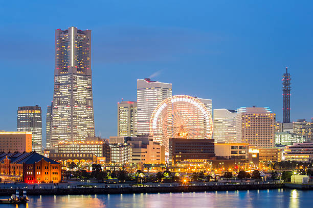 istock Yokohama Skyline dusk Japan 461273477