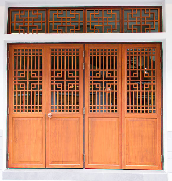istock Chinese traditional wood door 461283979