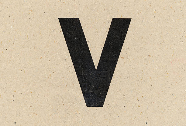 alphabet sign on paperboard