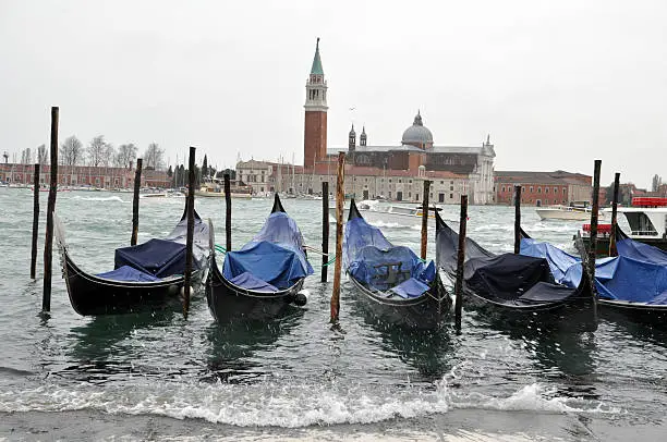 Photo of Gondola towards San Giorgio Maggiore Venice, Italy