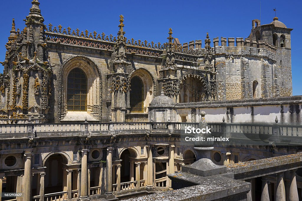 Capitolo di Convento Cristo a Tomar, Portogallo - Foto stock royalty-free di Abbazia