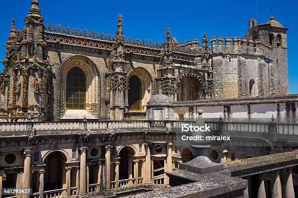 Capitolo Di Convento Cristo A Tomar Portogallo - Fotografie stock e altre immagini di Abbazia - Abbazia, Architettura, Arco - Architettura