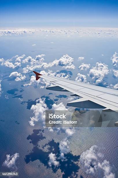 Flight Stock Photo - Download Image Now - Aerial View, Aircraft Wing, Airplane