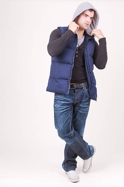 istock Relaxed charismatic young man in a hooded top 461300539