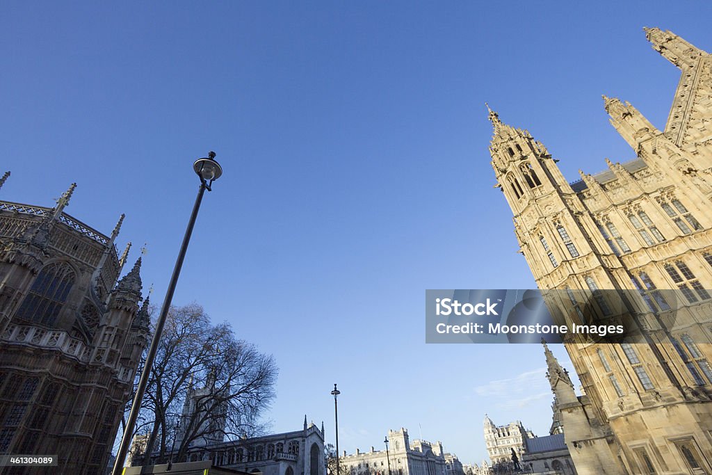 Maisons du Parlement à Londres, Angleterre - Photo de Angle inhabituel libre de droits