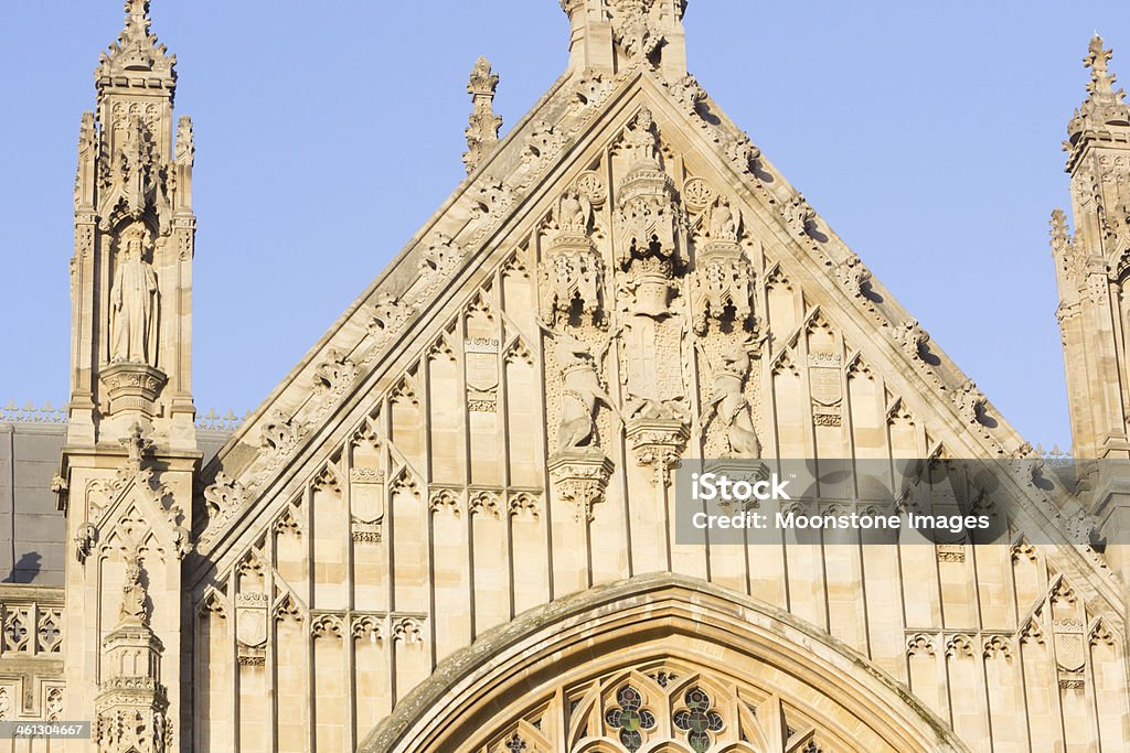 Westminster Hall auf die Houses of Parliament, das London - Lizenzfrei Architektonisches Detail Stock-Foto