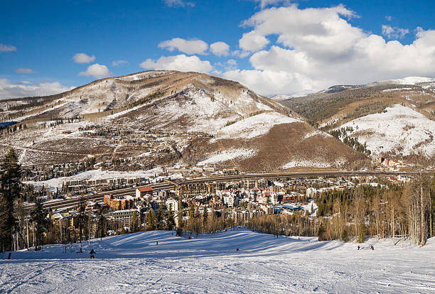 istock View of Vail and Interstate 70 from Skiing Slopes 461314889