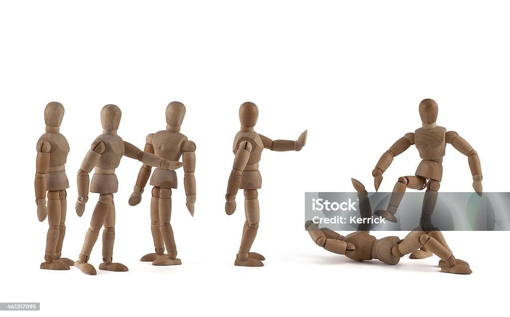 Manequins de madeira e civis coragem temas - Foto de stock de Adolescência royalty-free