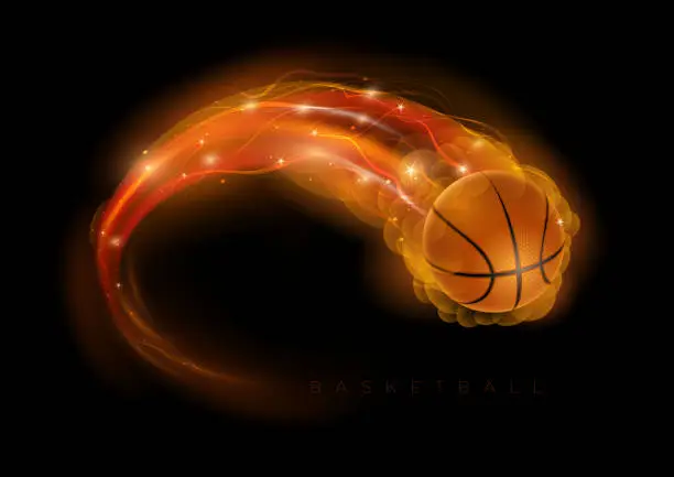 Vector illustration of Basketball comet