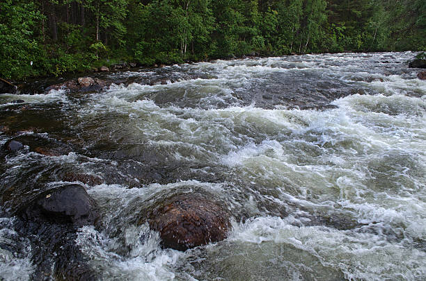 istock Threshold on the river Kolvitsa in Karelia, Russia 461760625