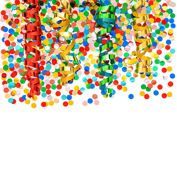 istock colorful party decoration with confetti and streamer 461762337