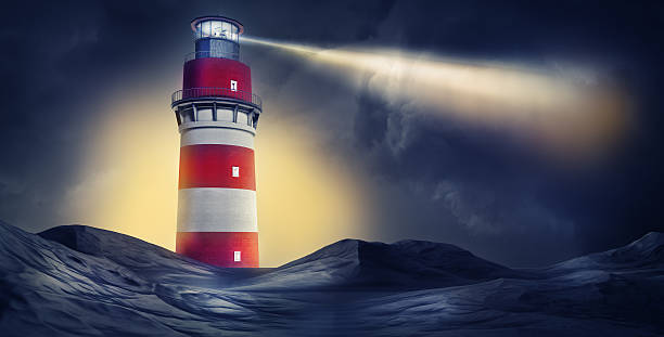 farol - lighthouse beacon sailing storm - fotografias e filmes do acervo