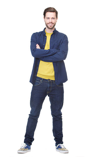 istock Attractive young man smiling on isolated white background 461771969