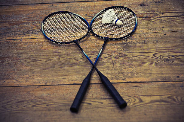istock vintage badminton racquet 461773031
