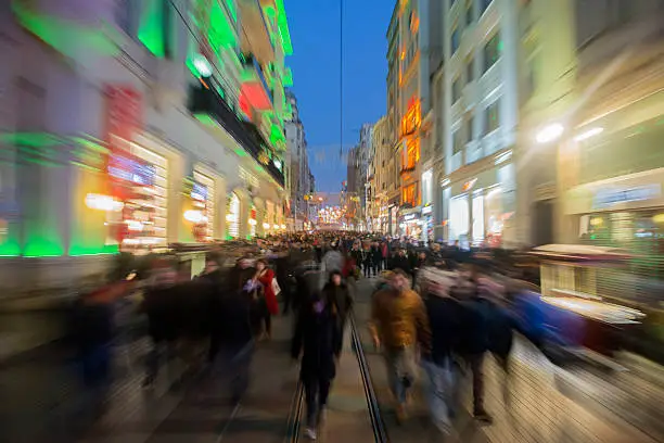 Photo of Blurred Motion at Istiklal Street