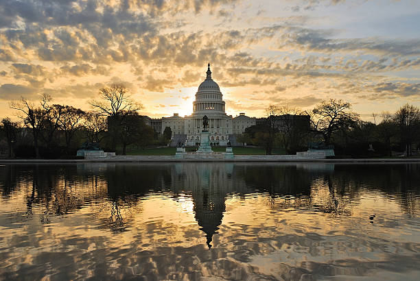 istock Looking over the water to the white house in Washington DC 461796383