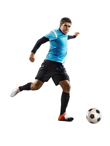 istock Professional football player is ready to kick a ball 461808657