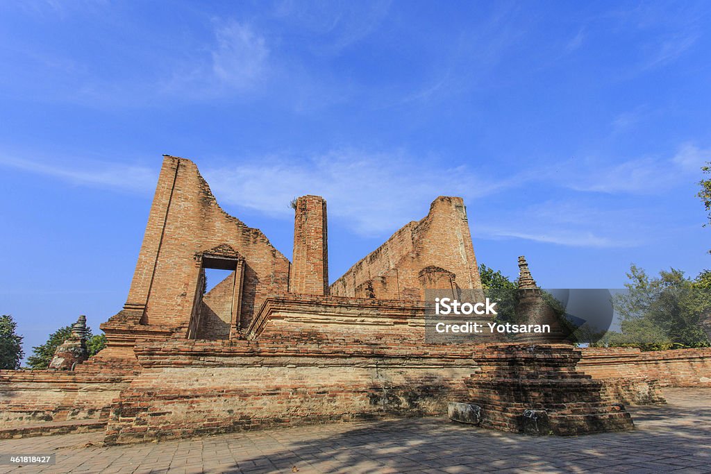 Old siam temple of Ayutthaya Old siam temple of Ayutthaya,tourist attraction in Thailand,Wat-mahaeyong. Ancient Stock Photo