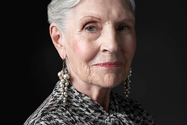 istock Senior Woman With Pearl Earrings 461820085