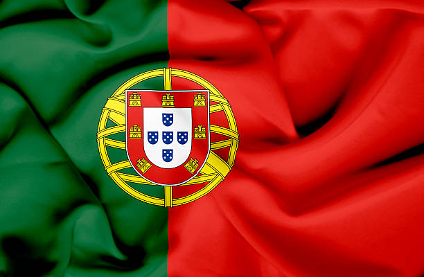 istock Portugal waving flag 461840383