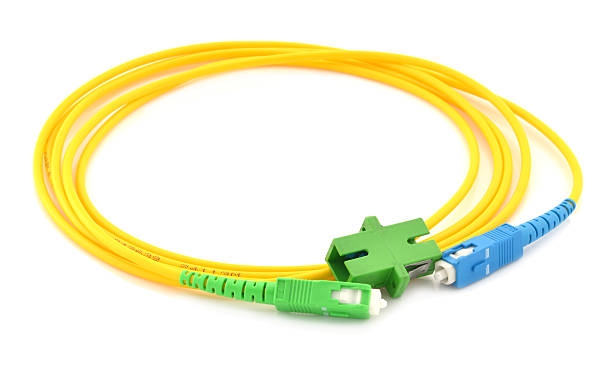 istock Optic fiber cable and Connector 461840771