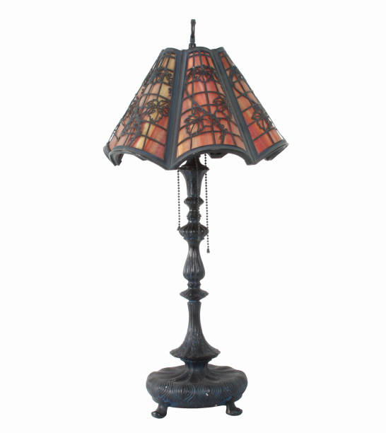 istock Antique Stained Glass Lamp. 461844511