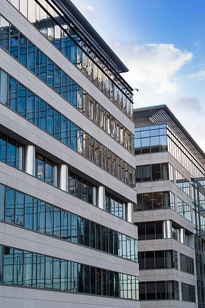 istock Modern business center office building 461845185