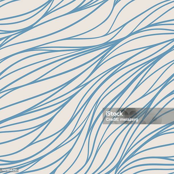 Blue And Beige Pattern Stock Illustration - Download Image Now - Squiggle, Vector, Blue