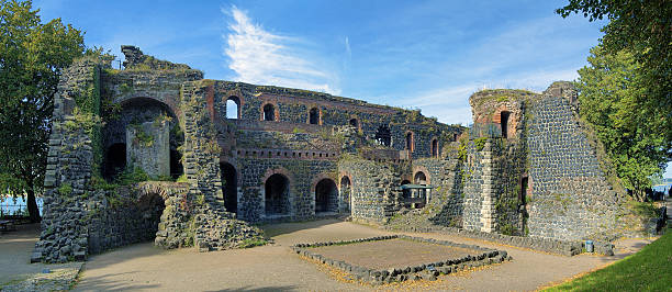 Ruins of Kaiserpfalz in Kaiserswerth district of Dusseldorf, Germany