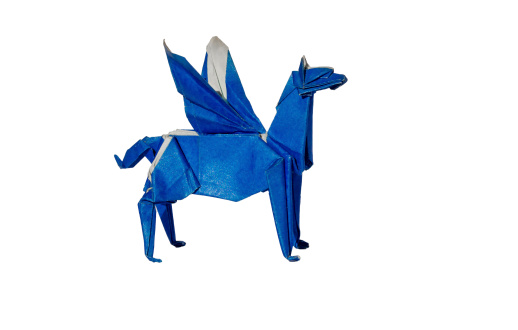 Origami gold Pegasus