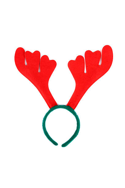 istock Pair of toy reindeer horns. 461851865