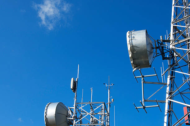 istock Telecommunication Towers on Blue Sky 461853181
