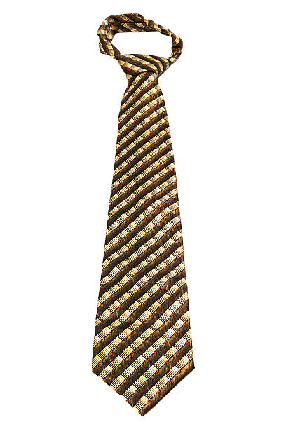 elegante krawatten - brown necktie red gold stock-fotos und bilder