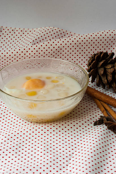 istock Thai dumplings in coconut cream and egg 461854305