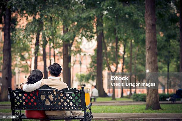 Pastime Outdoors Stock Photo - Download Image Now - Adult, Adults Only, Bench