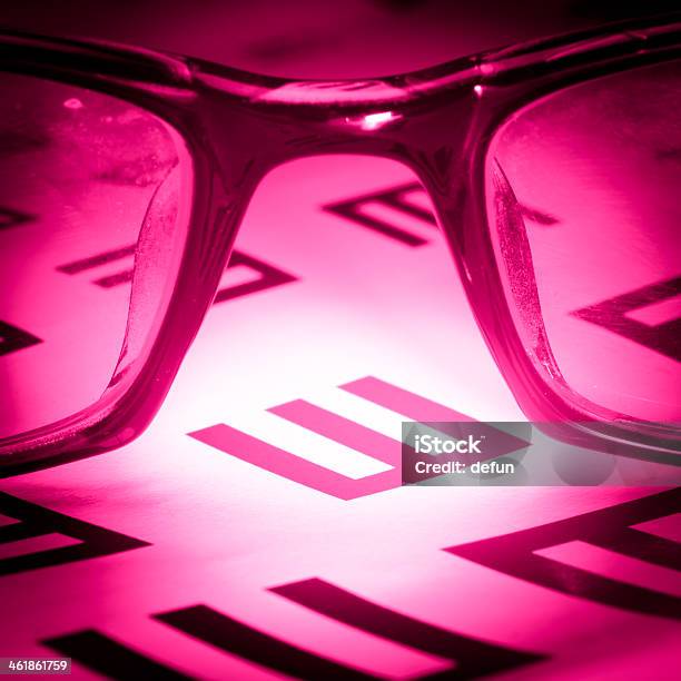 Eye Chart And Glasses Stock Photo - Download Image Now - Alphabet, Astigmatism, Chart