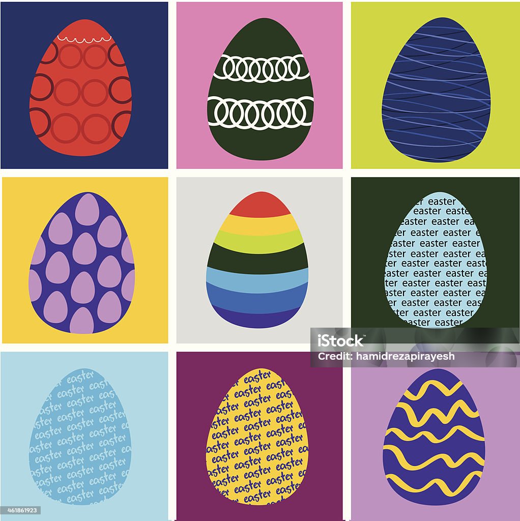 ベクトルイースター卵 - お祝いのロイヤリティフリーベクトルアート