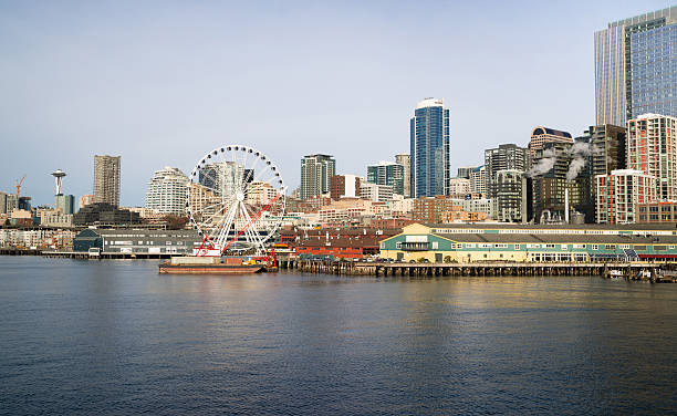 istock Waterfront Piers Dock Buildings Needle Ferris Wheel Seattle Elliott 461863935