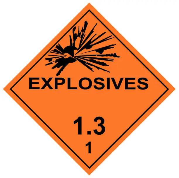 Photo of Explosives Diamond Label Division 1.3